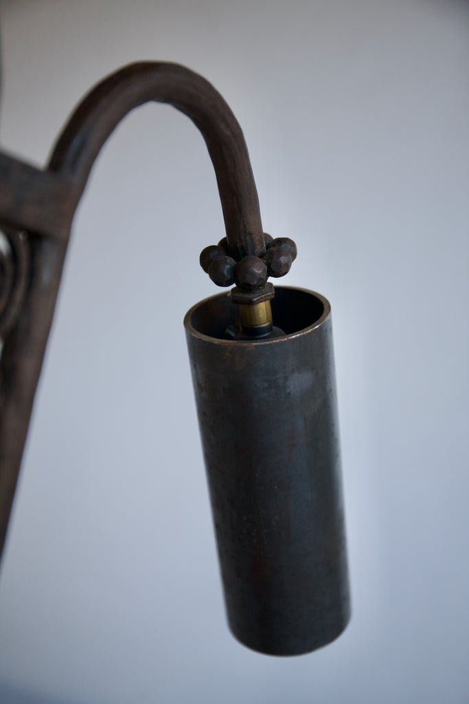 1920's French Iron Table Lamp