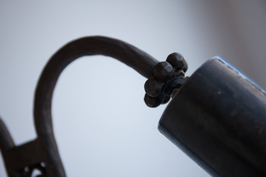 1920's French Iron Table Lamp