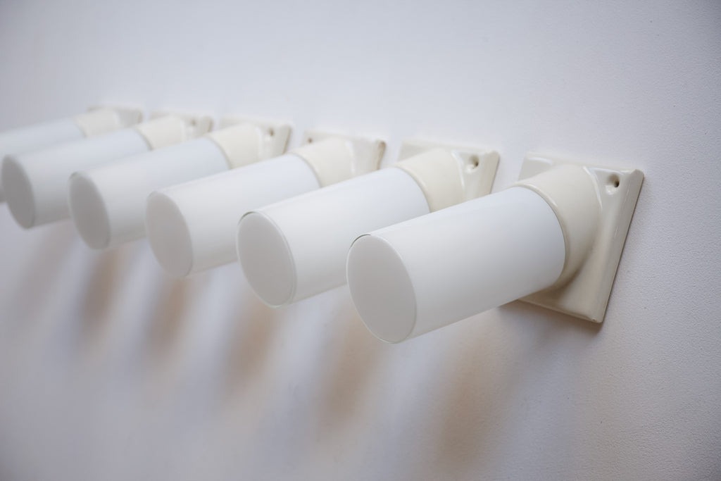 Ceramic and Glass Wall Light