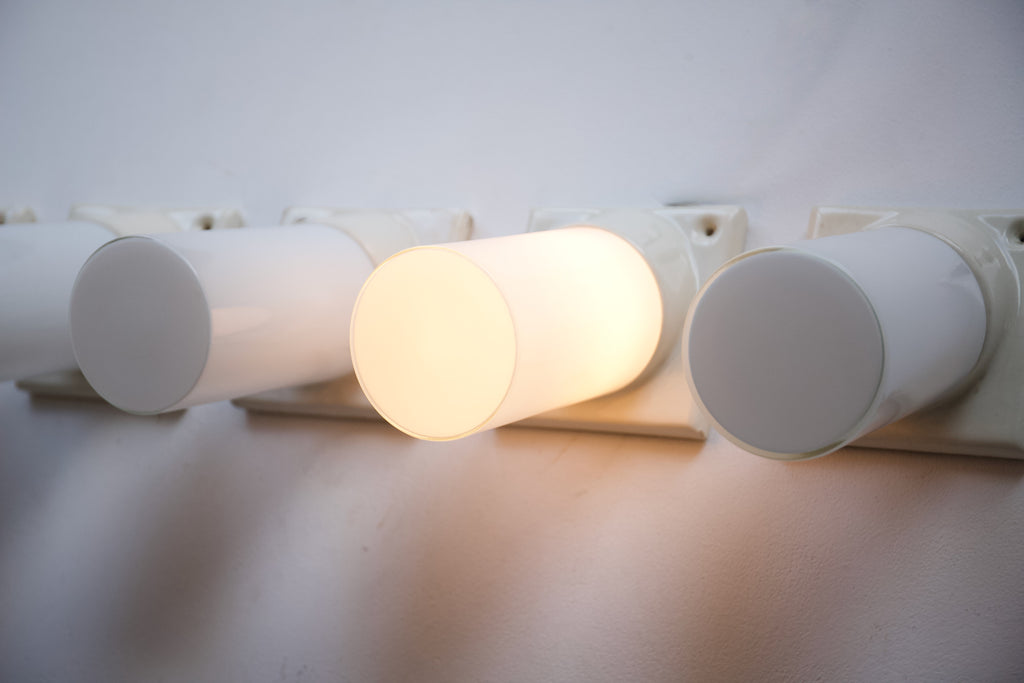 Ceramic and Glass Wall Light