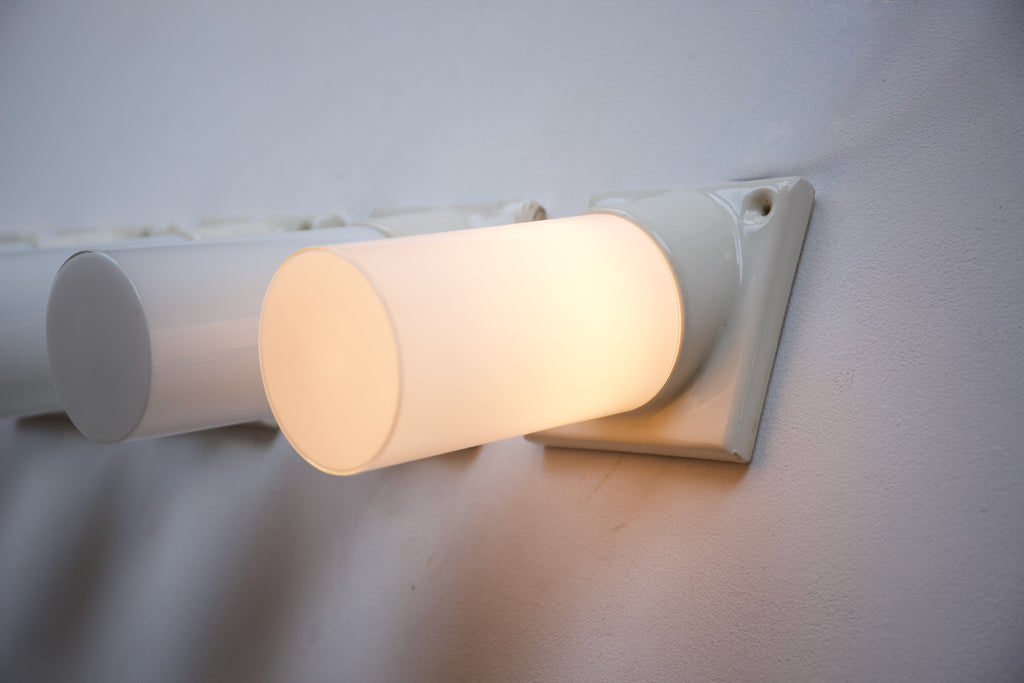 Ceramic and Glass Wall Light