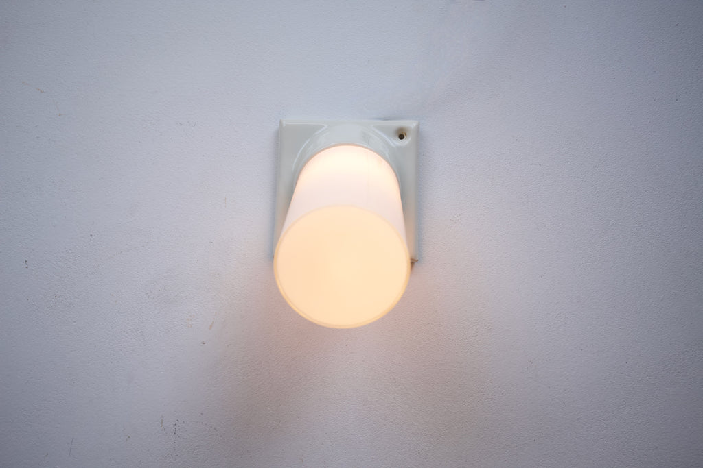 Ceramic and Glass Wall Light