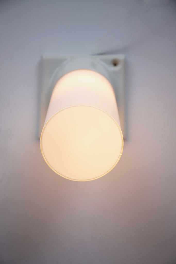 Ceramic and Glass Wall Light