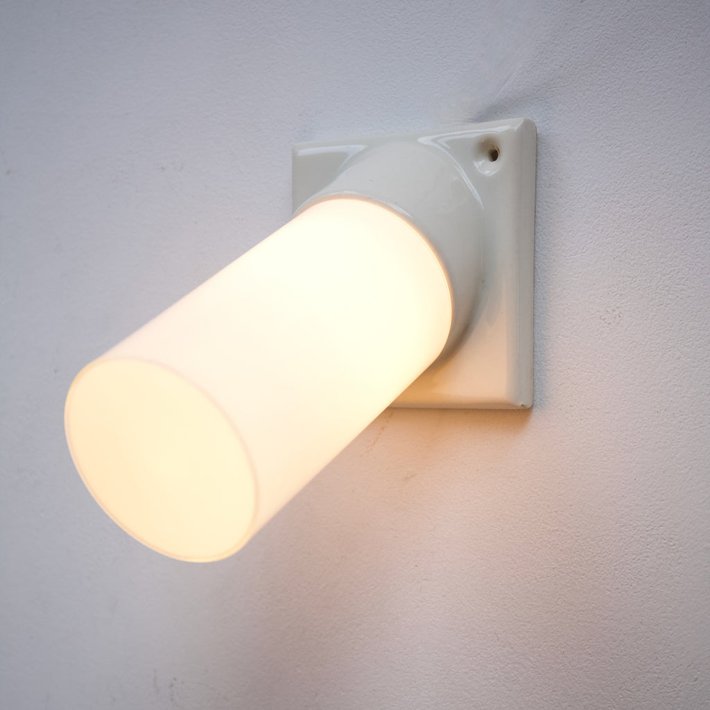 Ceramic and Glass Wall Light