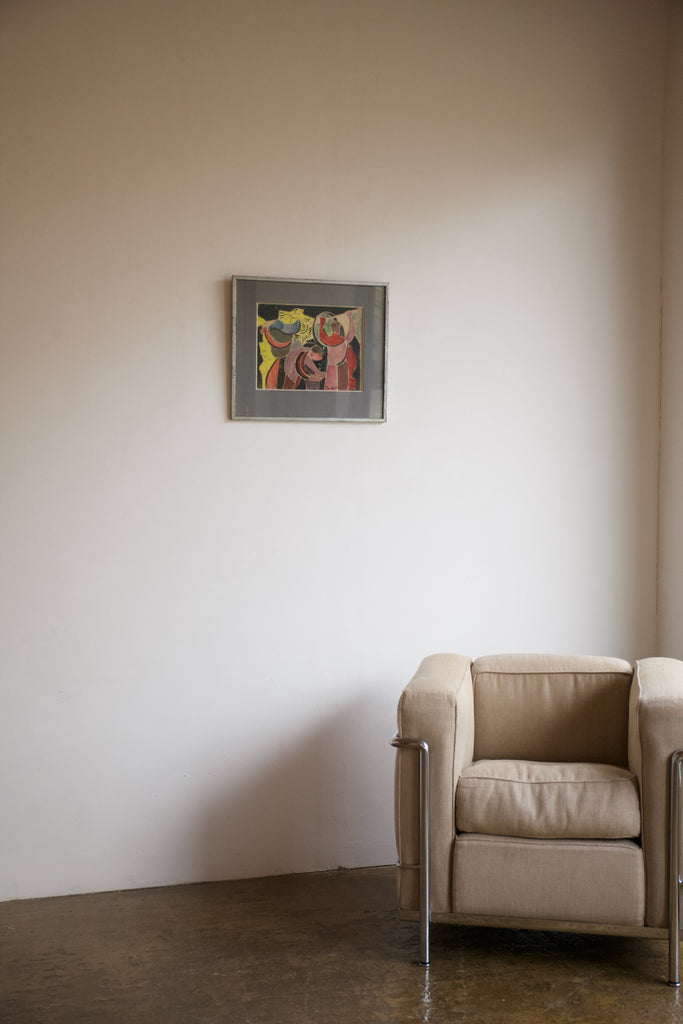 1943 Les Fondeurs, Gouache on Paper, Marcel Burtin (1902-1979)