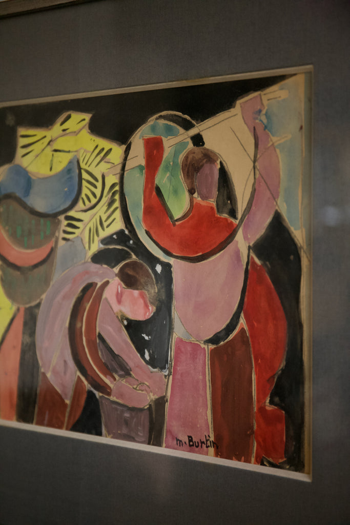 1943 Les Fondeurs, Gouache on Paper, Marcel Burtin (1902-1979)