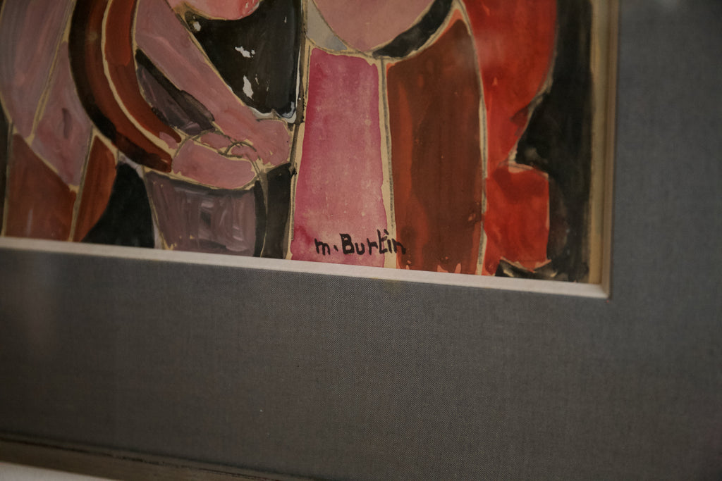 1943 Les Fondeurs, Gouache on Paper, Marcel Burtin (1902-1979)