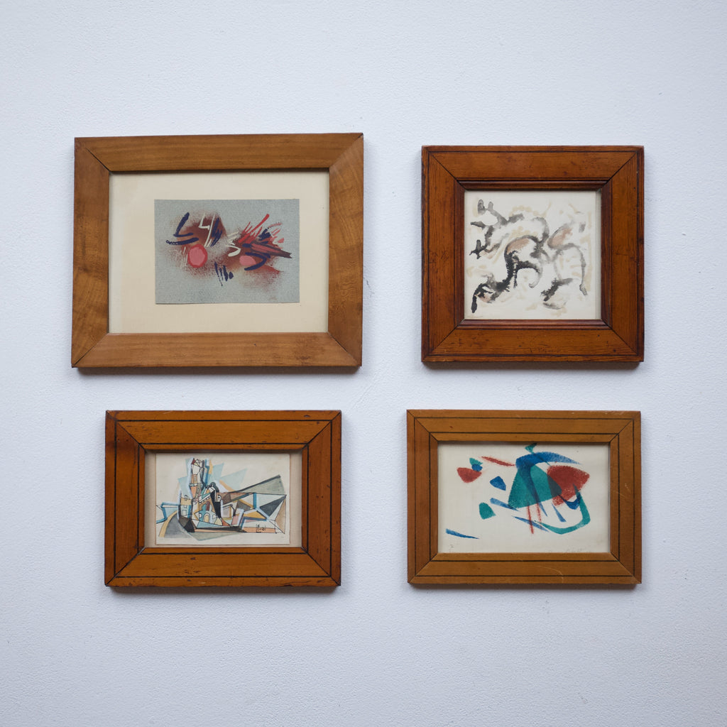 Set of 4 Small Framed Paintings