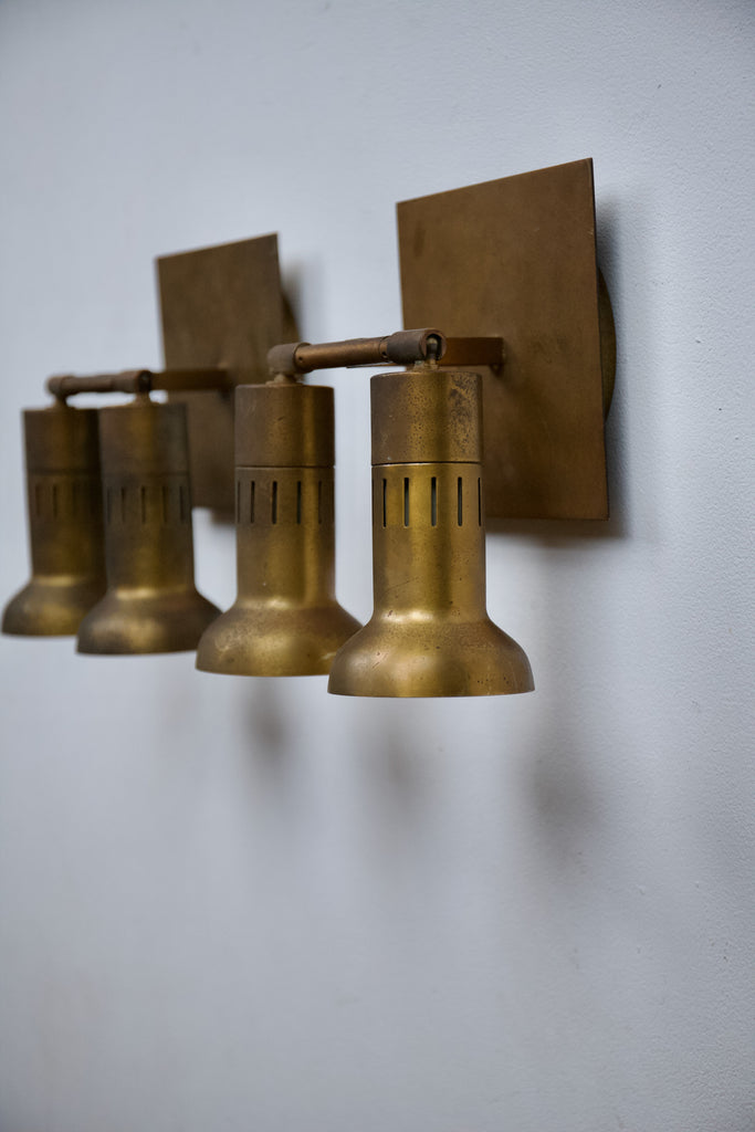 1970's Brass Double Spot Light