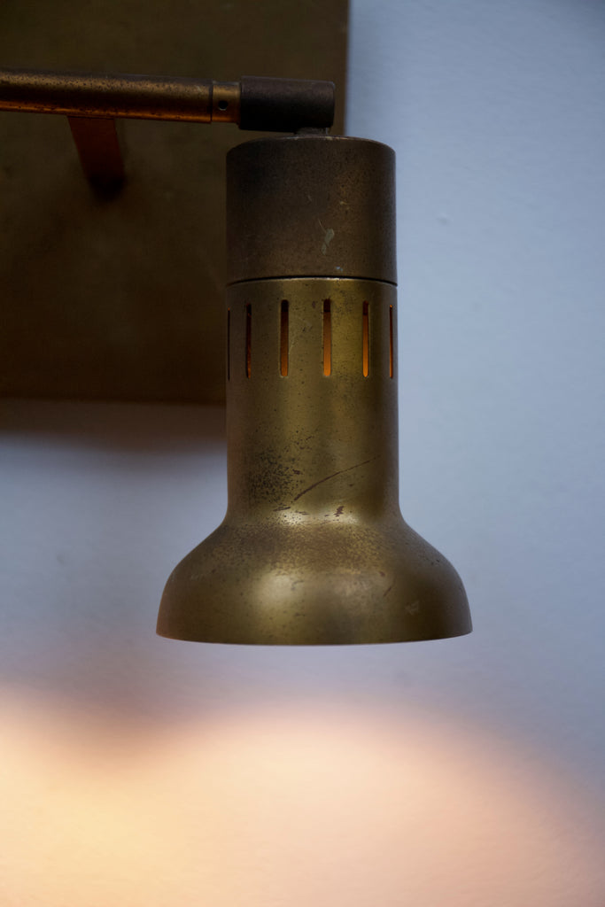 1970's Brass Double Spot Light