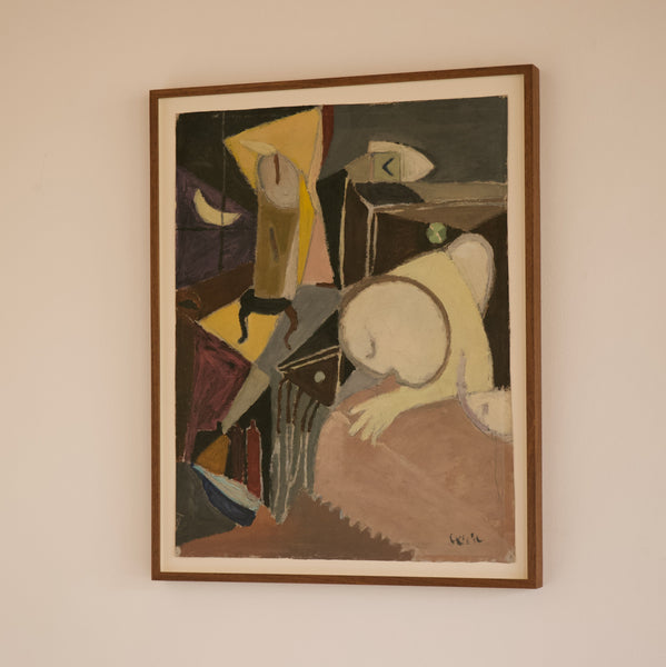 Georges Von Kovats, Oil on Paper, 1983