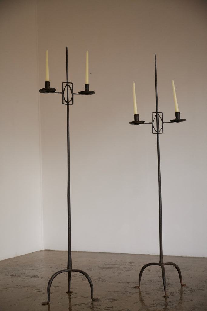 Iron Standing Candelabra