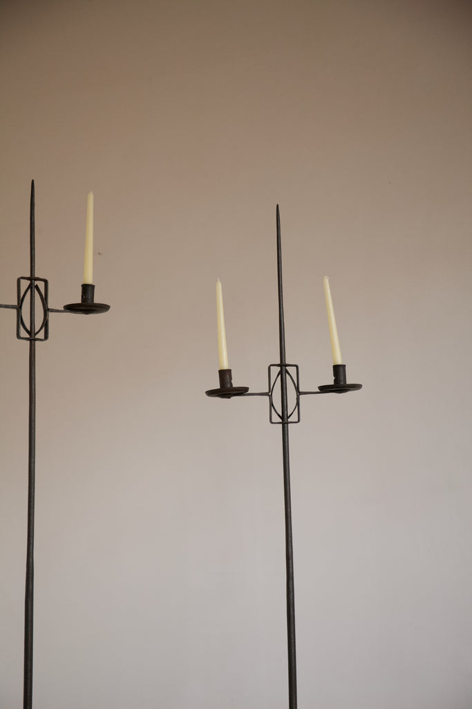 Iron Standing Candelabra
