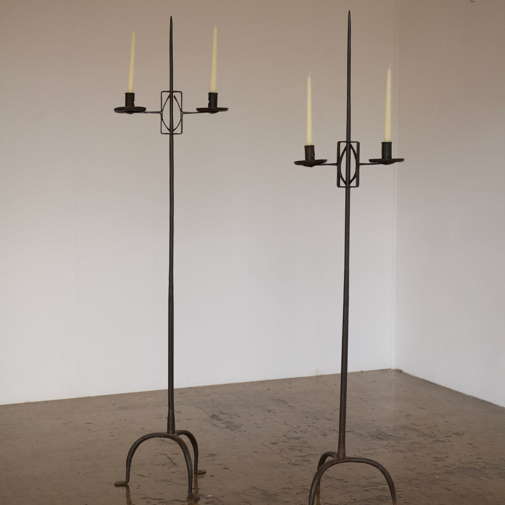 Iron Standing Candelabra