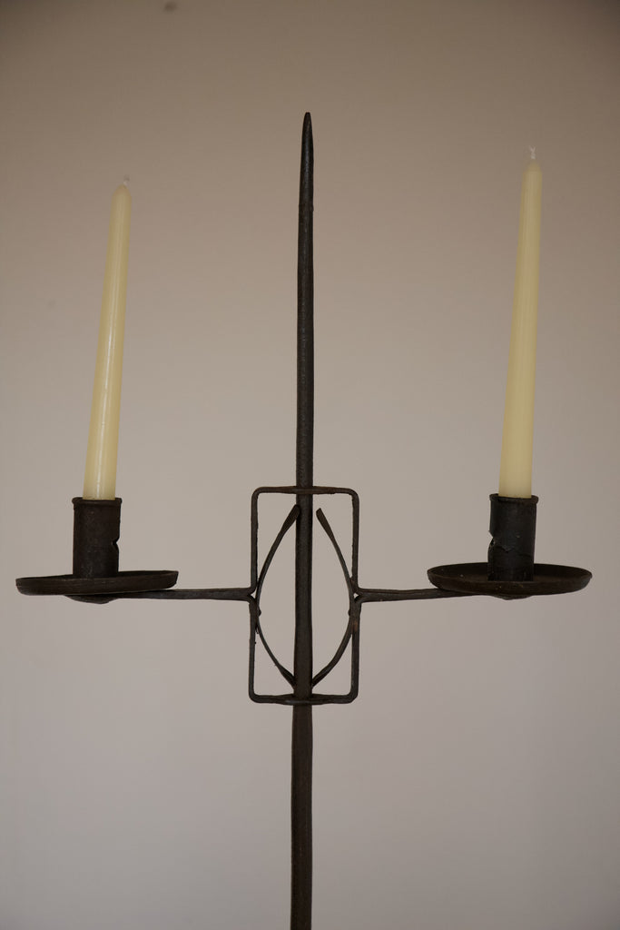 Iron Standing Candelabra