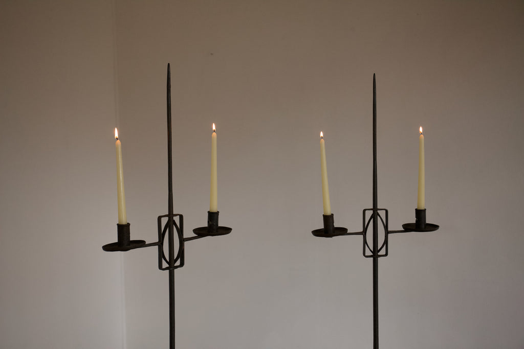 Iron Standing Candelabra