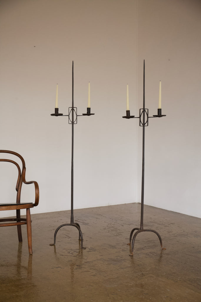 Iron Standing Candelabra