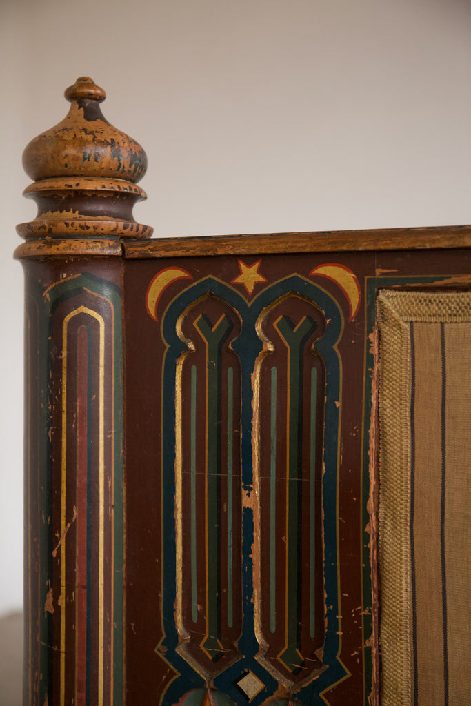 Hand Painted Arts & Crafts Double Bed