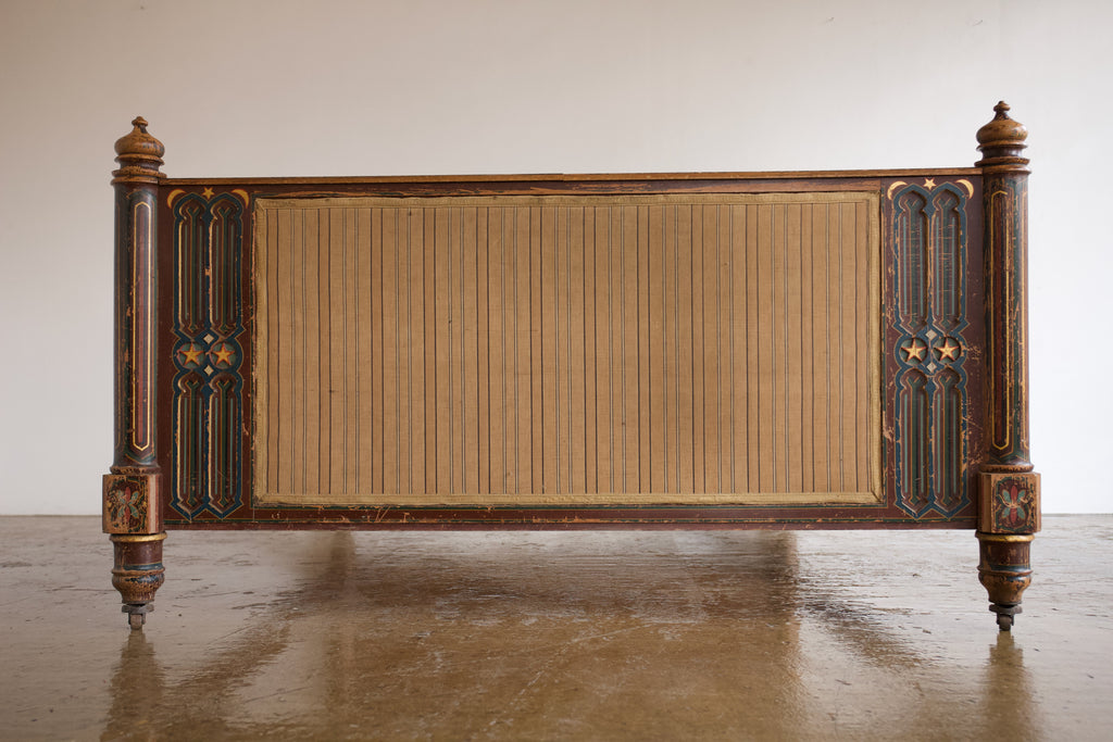 Hand Painted Arts & Crafts Double Bed