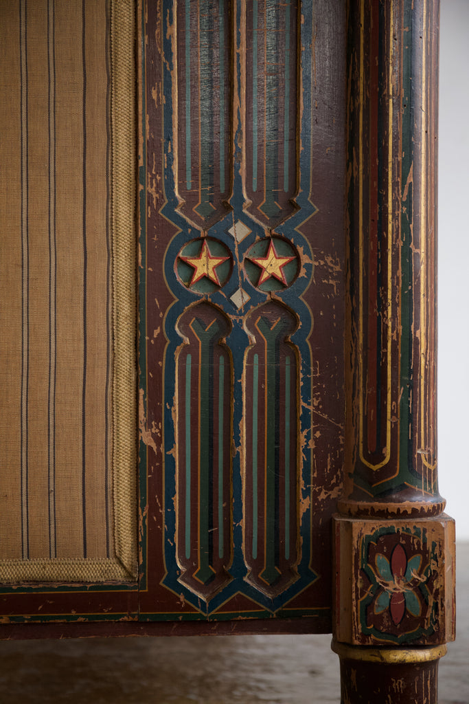 Hand Painted Arts & Crafts Double Bed