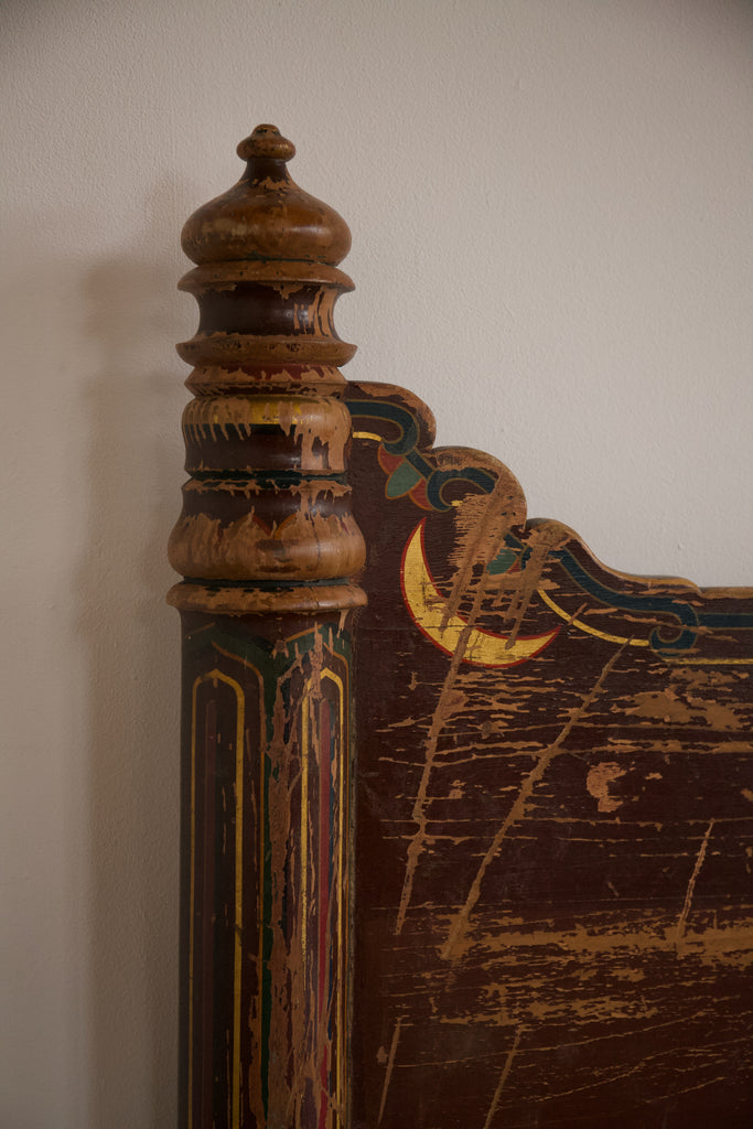 Hand Painted Arts & Crafts Double Bed