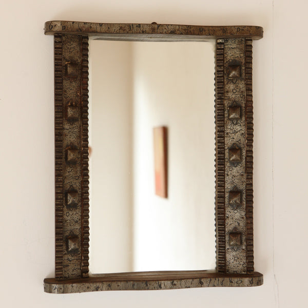 Metalwork Arts and Crafts Mirror