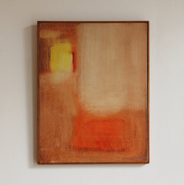 LJ Connor Abstract, Oil on Board