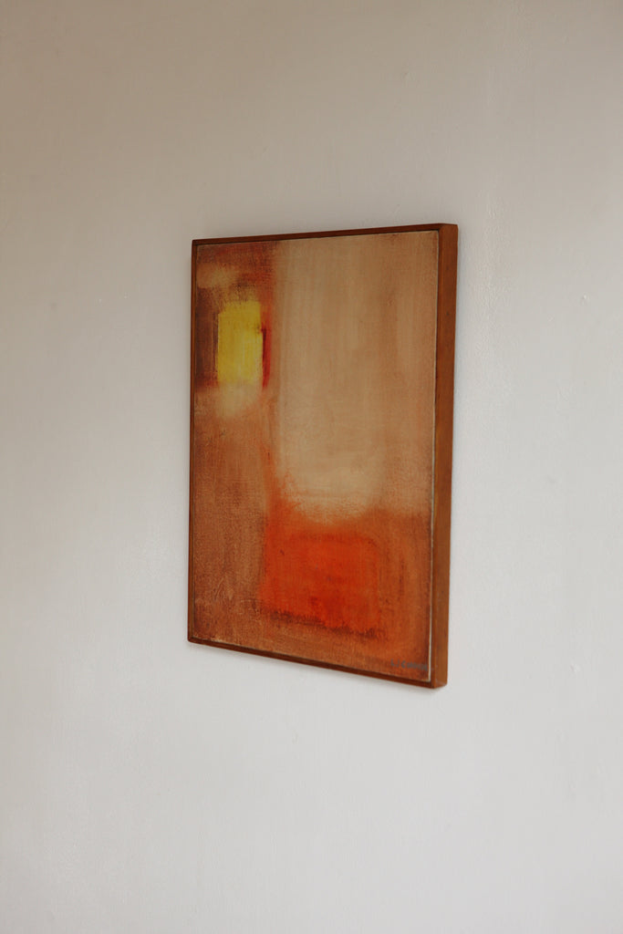 LJ Connor Abstract, Oil on Board