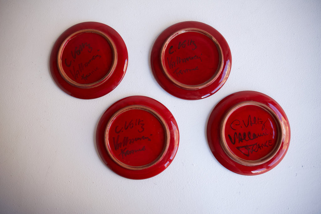 Set of Charles Voltz Salad Plates, 1960's