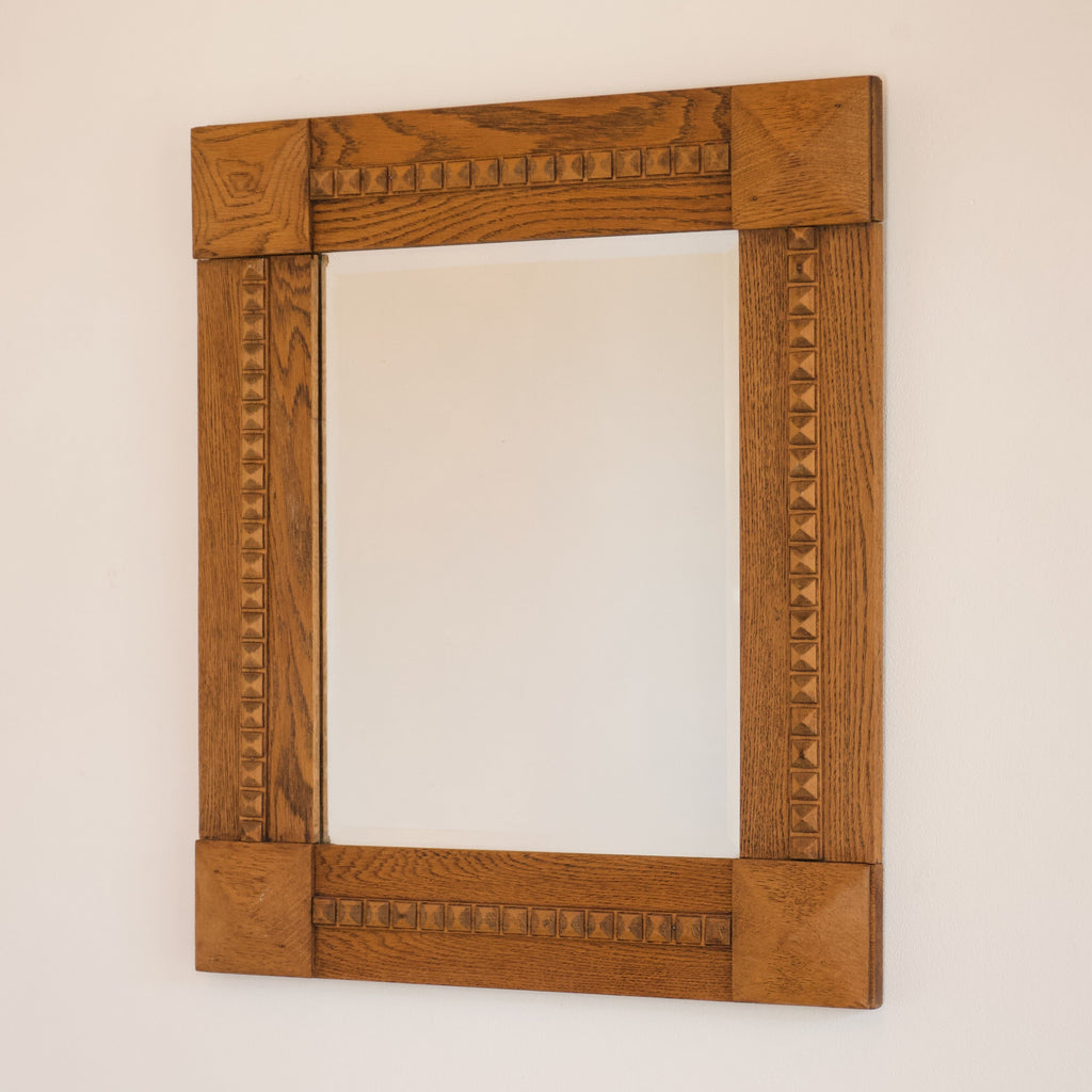 Oak Arts & Crafts Mirror