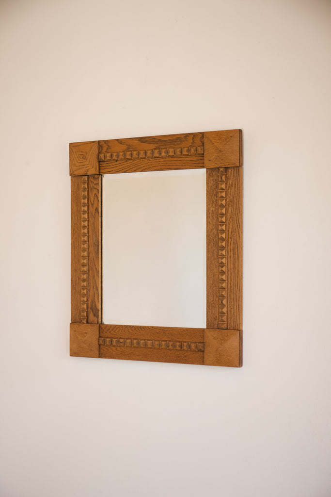 Oak Arts & Crafts Mirror