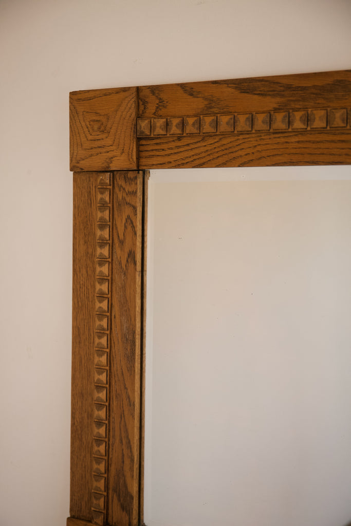 Oak Arts & Crafts Mirror