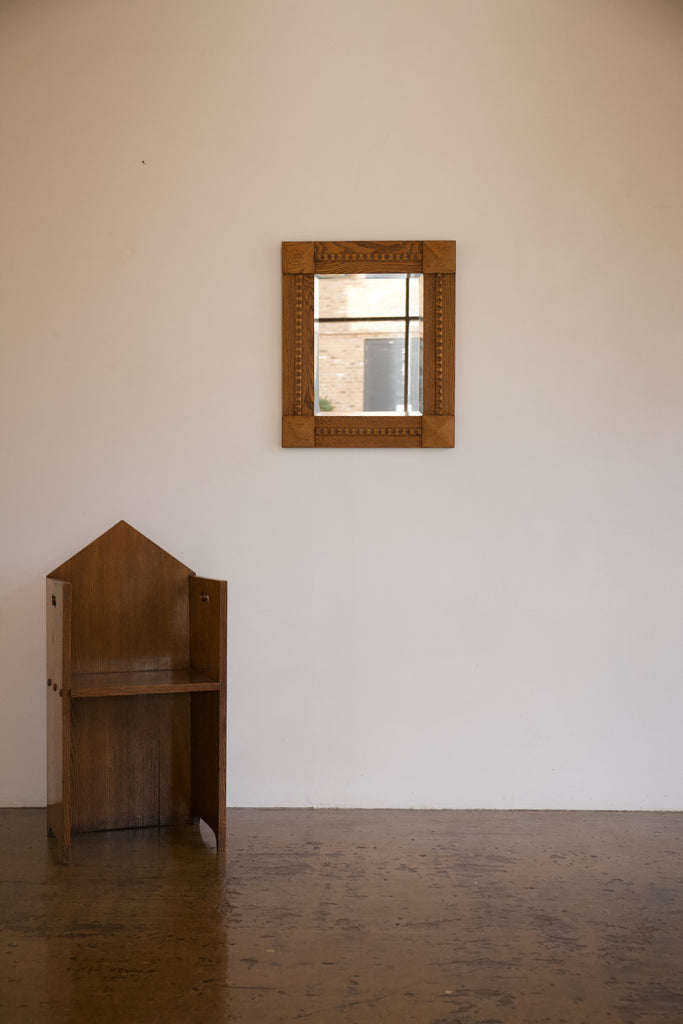 Oak Arts & Crafts Mirror