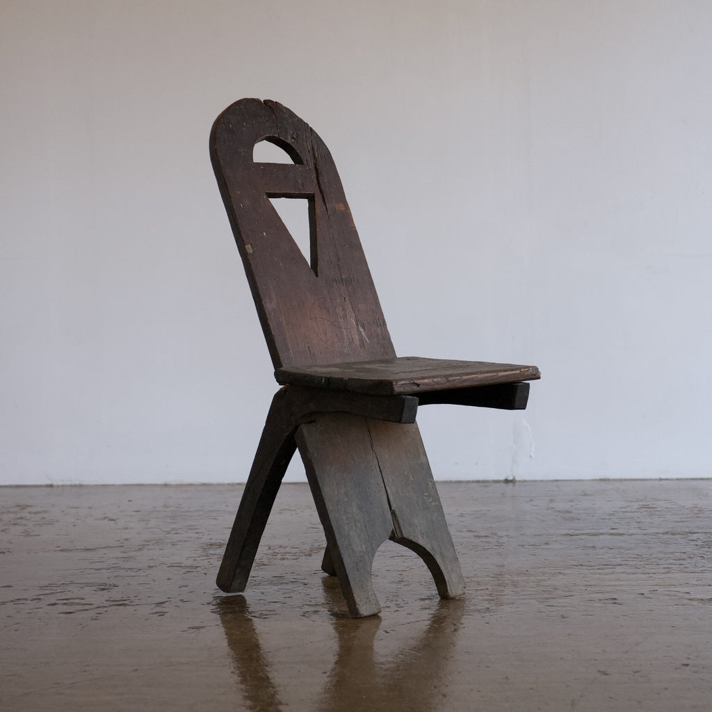 19th Century Plank Back Chair