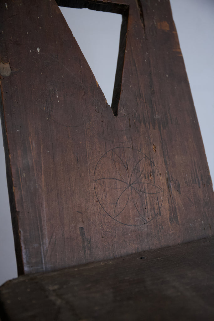 19th Century Plank Back Chair