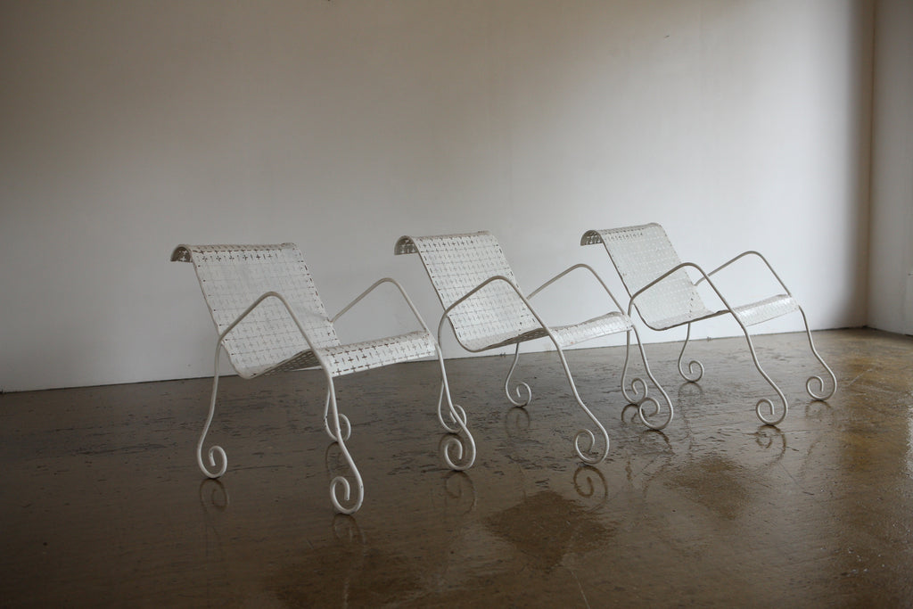 Pierced Metal Garden Lounge Chair