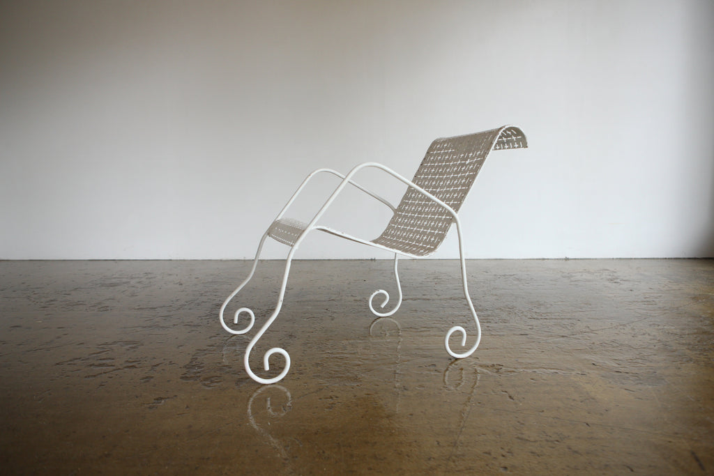 Pierced Metal Garden Lounge Chair