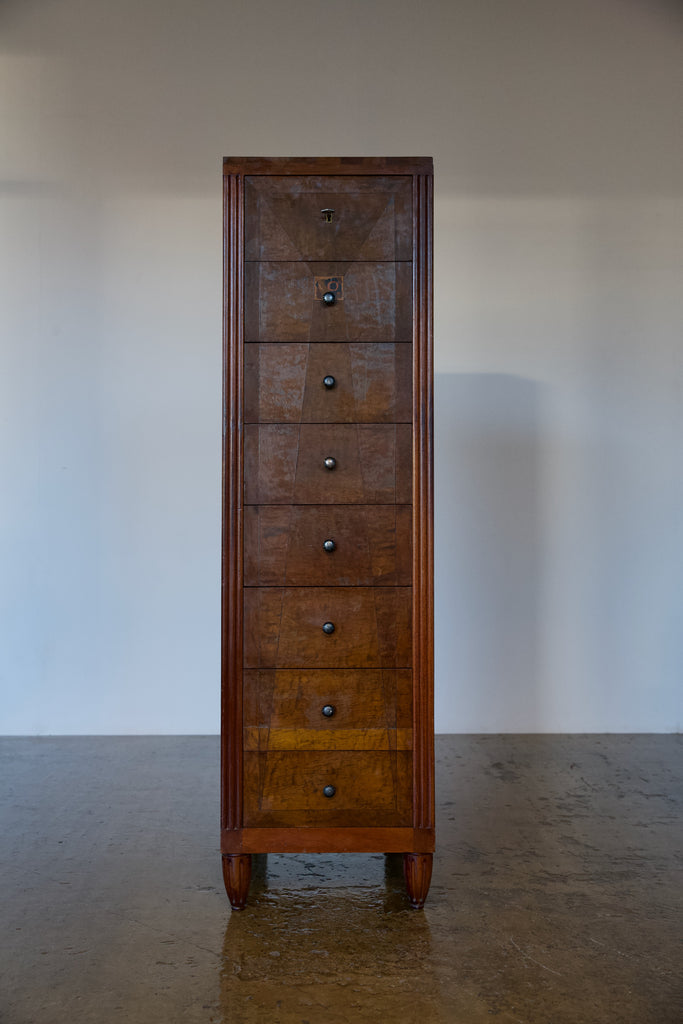 Arts and Crafts Marquetry Chest of Drawers