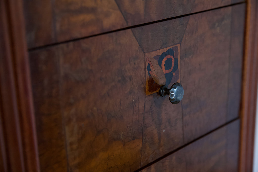 Arts and Crafts Marquetry Chest of Drawers
