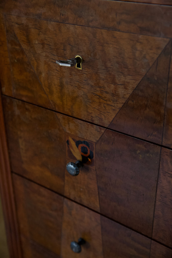 Arts and Crafts Marquetry Chest of Drawers