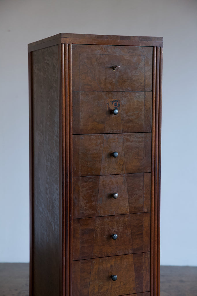 Arts and Crafts Marquetry Chest of Drawers