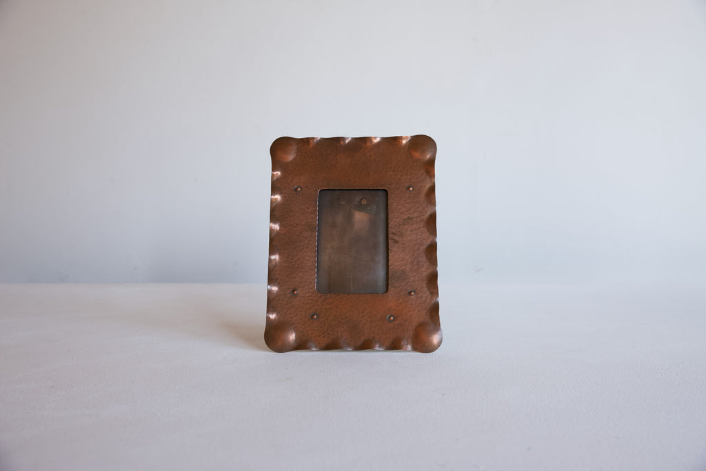Arts & Crafts Hammered Copper Picture Frame