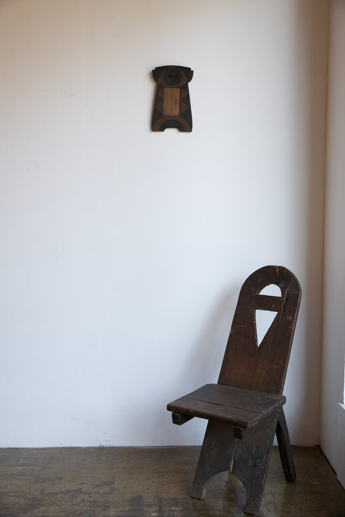 Arts & Crafts Frisian Chip Carved Picture Frame