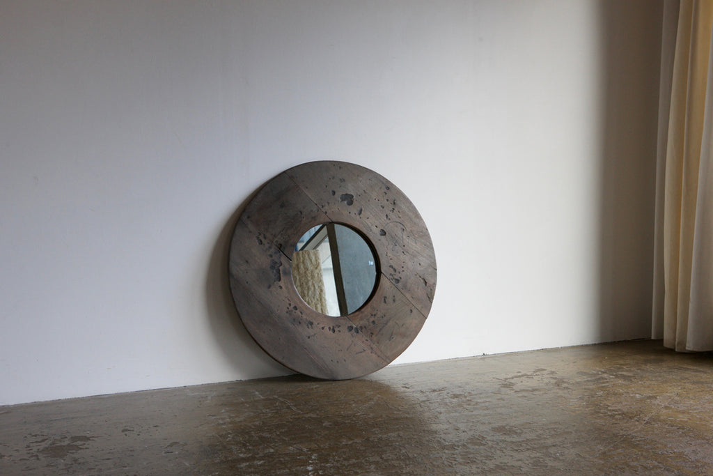 Circular Panelled Mirror