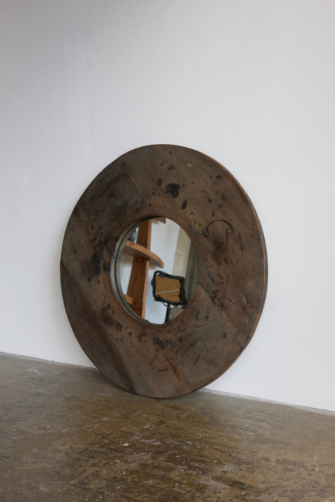 Circular Panelled Mirror