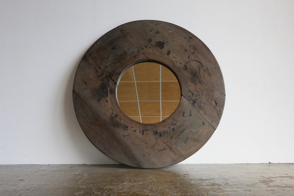 Circular Panelled Mirror