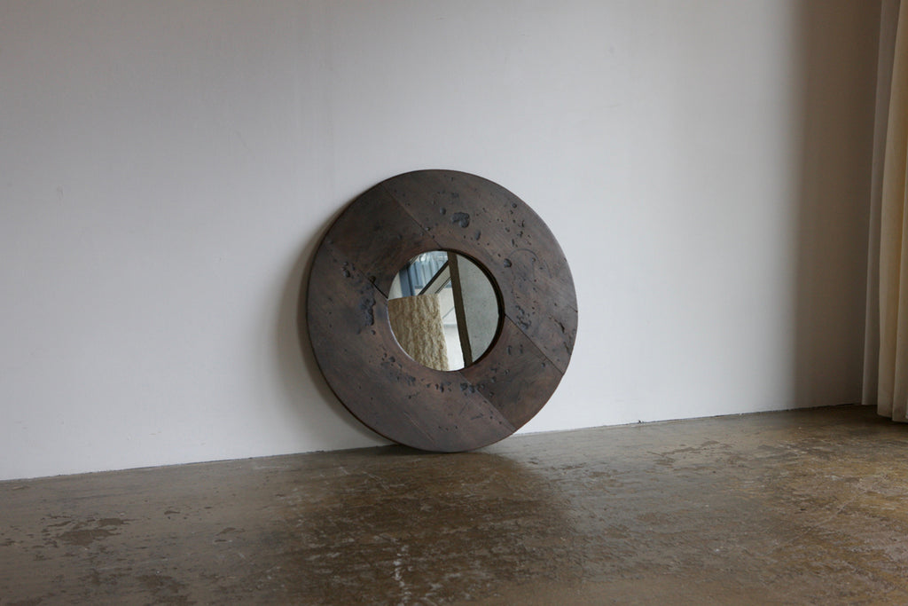 Circular Panelled Mirror