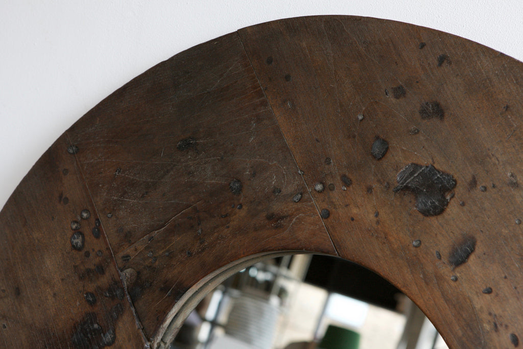 Circular Panelled Mirror