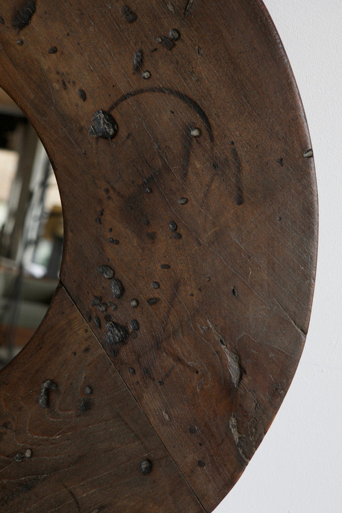 Circular Panelled Mirror