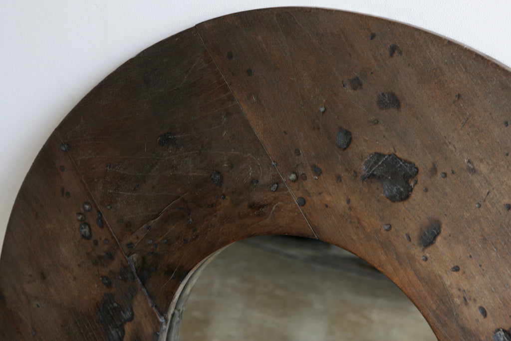 Circular Panelled Mirror